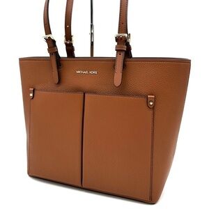 Michael Kors Jet Set Medium Pocket Tote Bag Luggage (NWT)